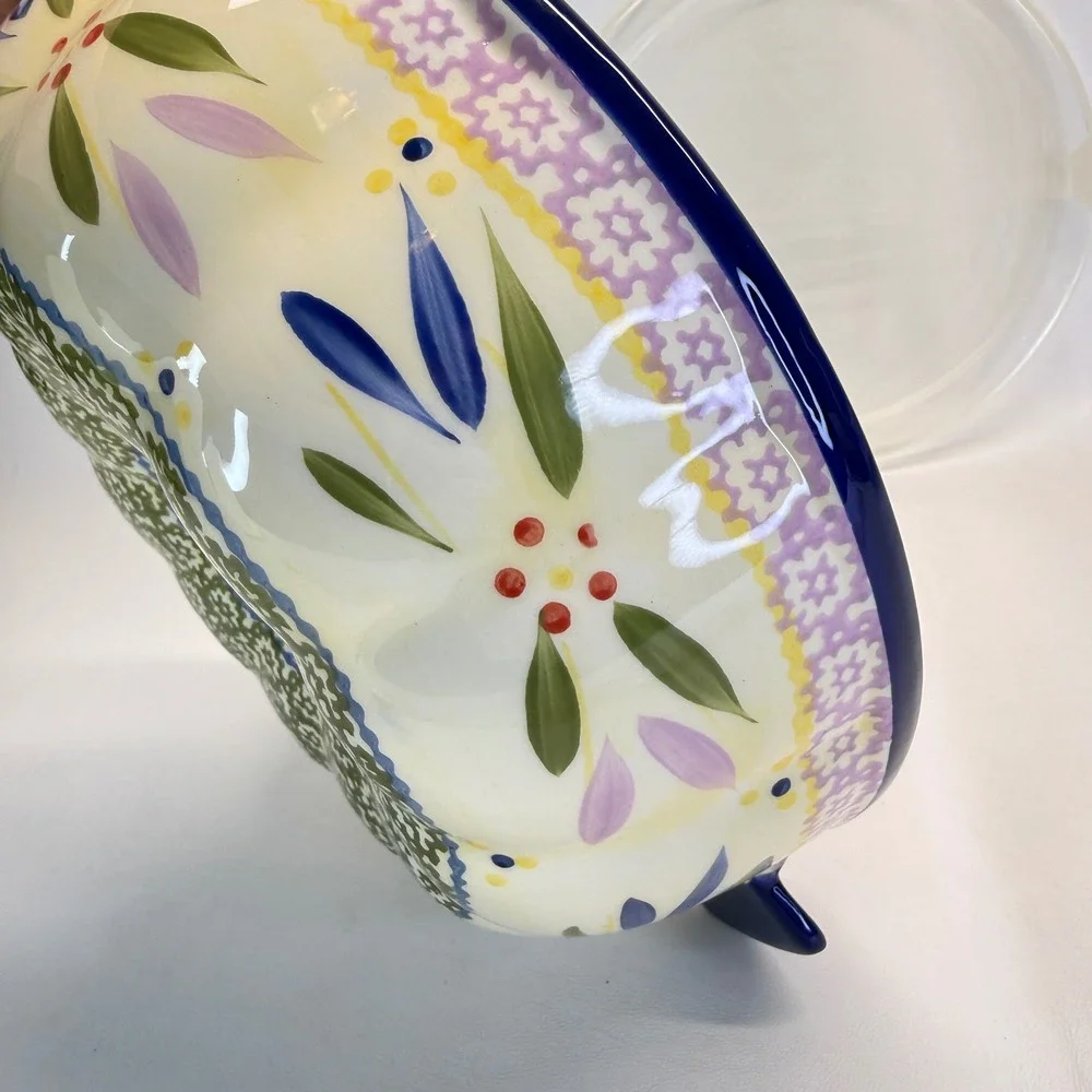 Temp-tations Old World Confetti Bundt Baker Ceramic with Lid